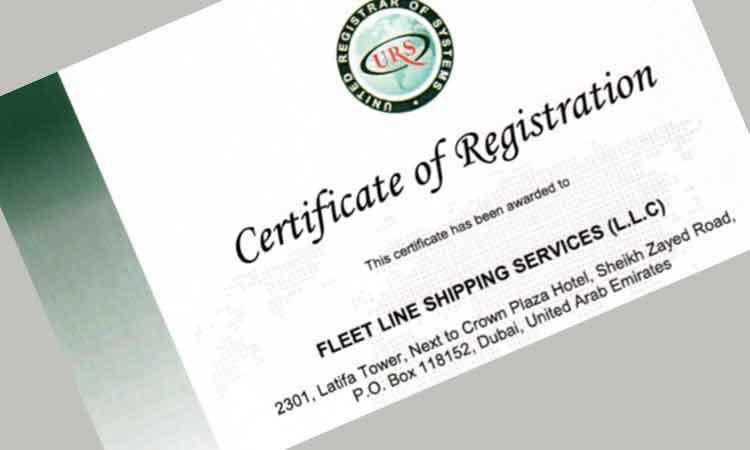 Fleet Line achieves ISO certification
