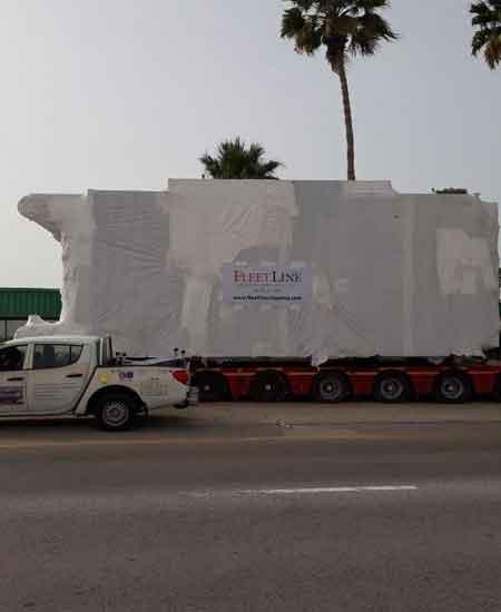 80 Ton shipment from Abu Dhabi to Iraq door delevery
